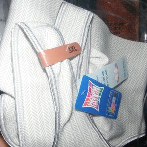 Hanes 3X(48/50) smoothtec comfortflex bra, style g796, Sterling grey herringbone